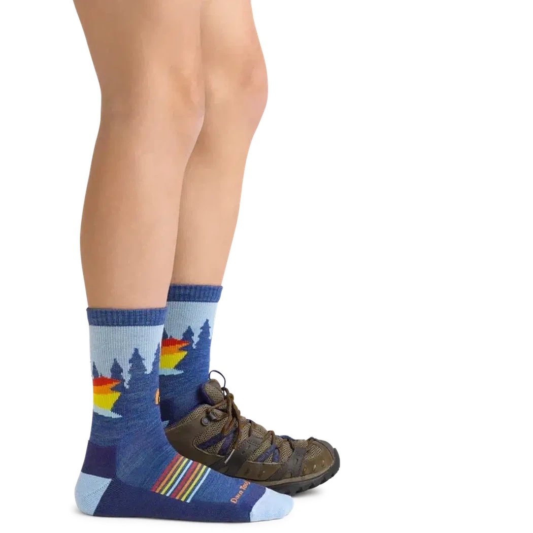 Darn Tough Kid's Wild Micro Crew Lightweight with Cushion-Accessories - Socks - Kids-Appalachian Outfitters