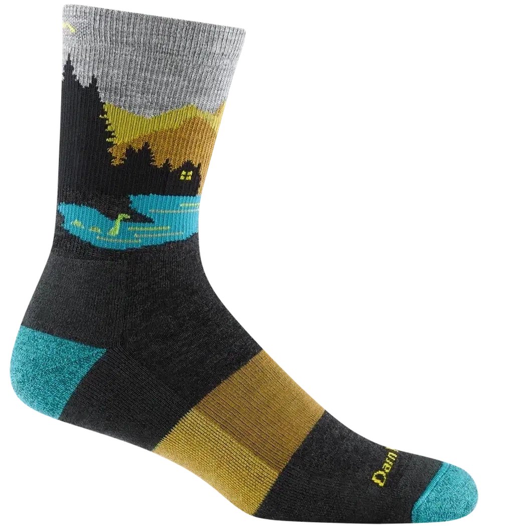 Darn Tough Men's Close Encounters Micro Crew Midweight with Cushion-Accessories - Socks - Men's-Charcoal-M-Appalachian Outfitters