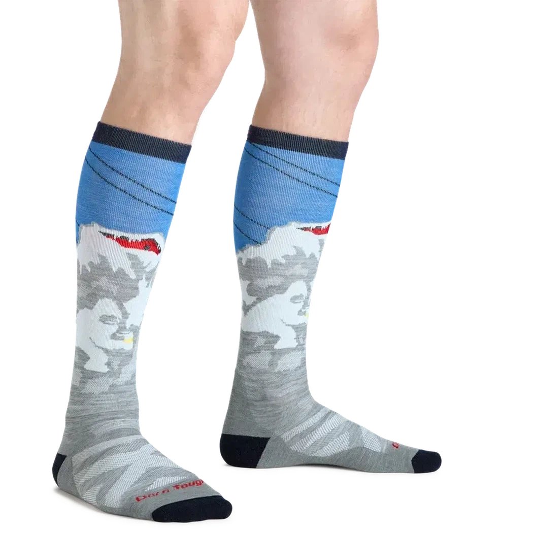 Darn Tough Men's Heady Yeti OTC Midweight with Cushion-Accessories - Socks - Men's-Appalachian Outfitters