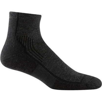 Darn Tough Men's Hiker 1/4 Midweight with Cushion-Accessories - Socks - Men's-Onyx Black-M-Appalachian Outfitters