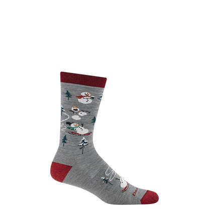 Darn Tough Men's Sled Head Crew Lightweight Lifestyle Socks-Accessories - Socks - Men's-Gray-S-Appalachian Outfitters