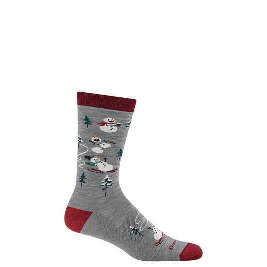 Darn Tough Men's Sled Head Crew Lightweight Lifestyle Socks-Accessories - Socks - Men's-Gray-S-Appalachian Outfitters