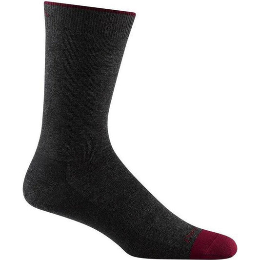 Darn Tough Men's Solid Crew Lightweight-Accessories - Socks - Men's-Charcoal-M-Appalachian Outfitters