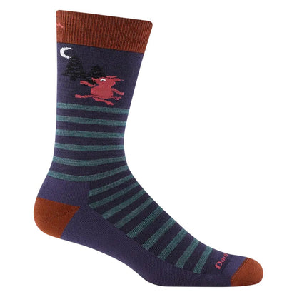Darn Tough Men's Wild Life Crew Lightweight with Cushion-Accessories - Socks - Men's-Blackberry-M-Appalachian Outfitters