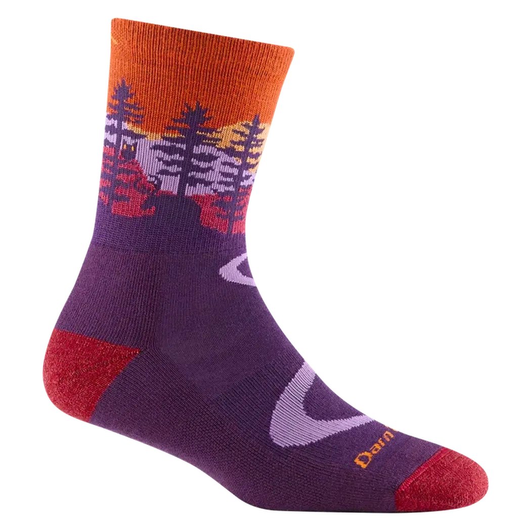 Darn Tough Northwoods Micro Crew Midweight with Cushion-Accessories - Socks - Women's-Nightshade-M-Appalachian Outfitters