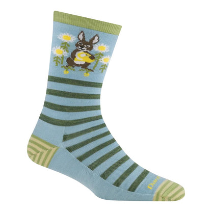 Darn Tough Women's Animal Haus Crew Lightweight-Accessories - Socks - Women's-Bunny Blue-M-Appalachian Outfitters