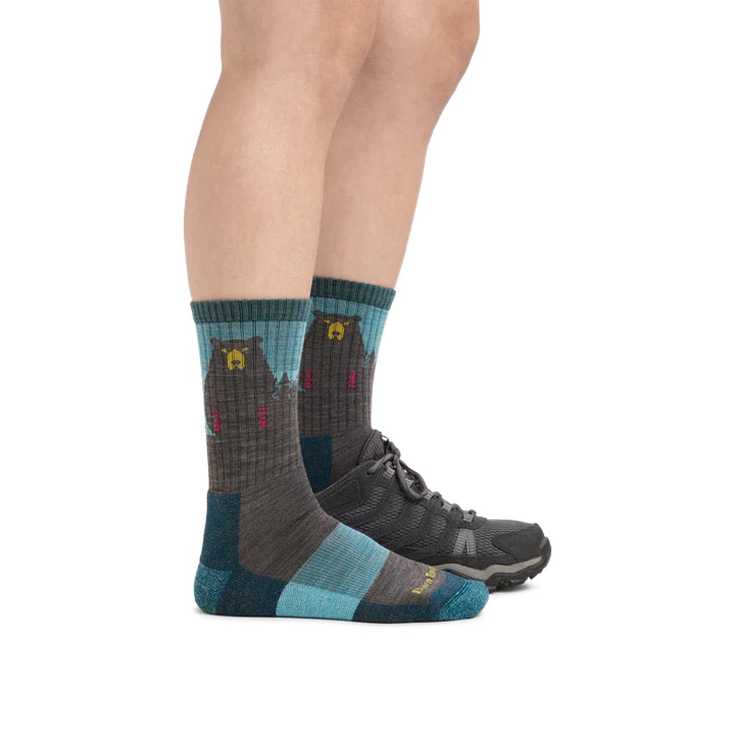 Darn Tough Women's Bear Town Micro Crew Lightweight with Cushion-Accessories - Socks - Women's-Appalachian Outfitters