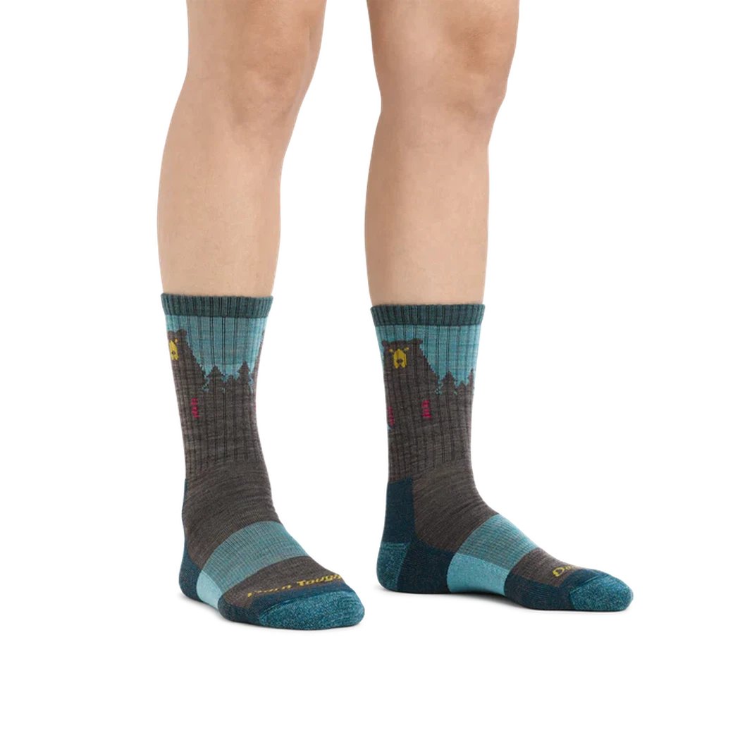 Darn Tough Women's Bear Town Micro Crew Lightweight with Cushion-Accessories - Socks - Women's-Appalachian Outfitters