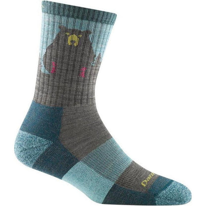 Darn Tough Women's Bear Town Micro Crew Lightweight with Cushion-Accessories - Socks - Women's-Aqua-S-Appalachian Outfitters