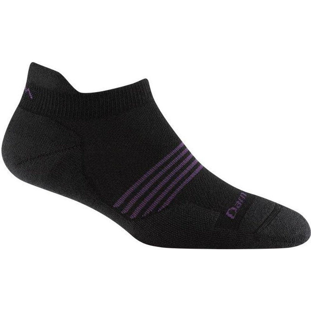 Darn Tough Women's Element No Show Tab Lightwieght with Cushion-Accessories - Socks - Women's-Black-S-Appalachian Outfitters