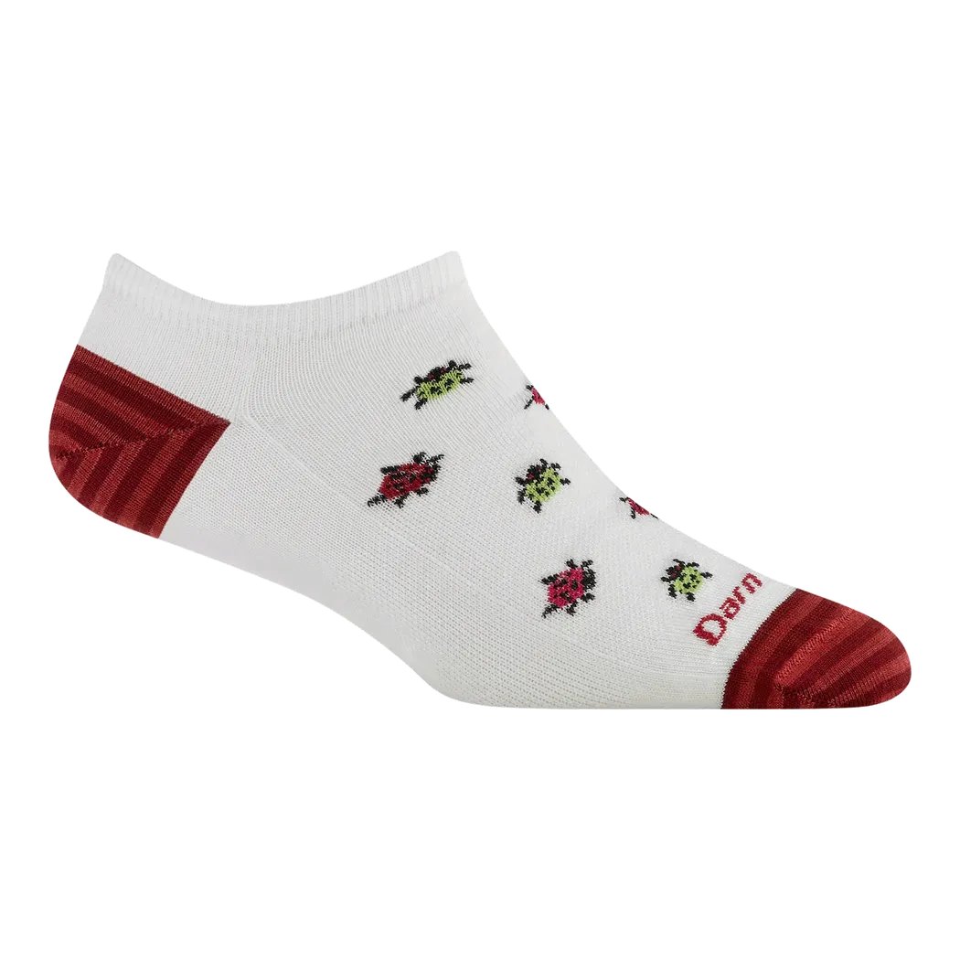 Darn Tough Women's Lucky Lady No Show Lightweight Lifestyle Sock-Accessories - Socks - Men's-White-M-Appalachian Outfitters