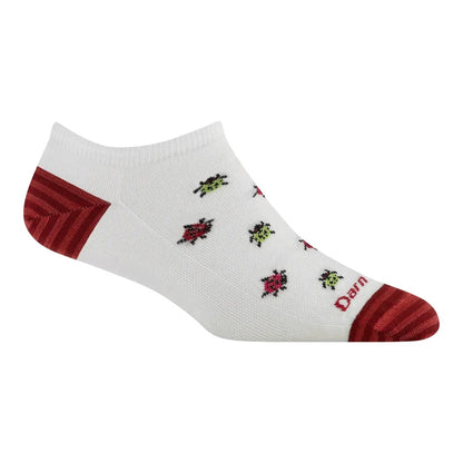 Darn Tough Women's Lucky Lady No Show Lightweight Lifestyle Sock-Accessories - Socks - Men's-White-M-Appalachian Outfitters