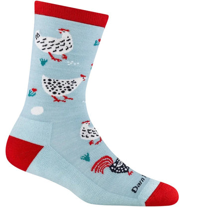Darn Tough Women's Mother Clucker Crew Lightweight Lifestyle Sock-Accessories - Socks - Men's-Skylight-S-Appalachian Outfitters