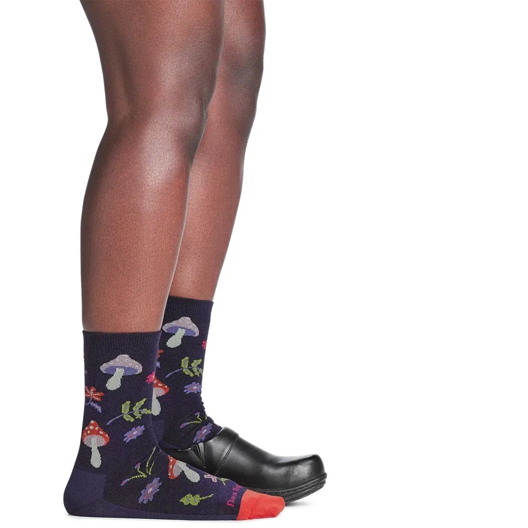 Darn Tough Women's Shroom Bloom Crew Lightweight Lifestyle Socks-Accessories - Socks - Women's-Appalachian Outfitters