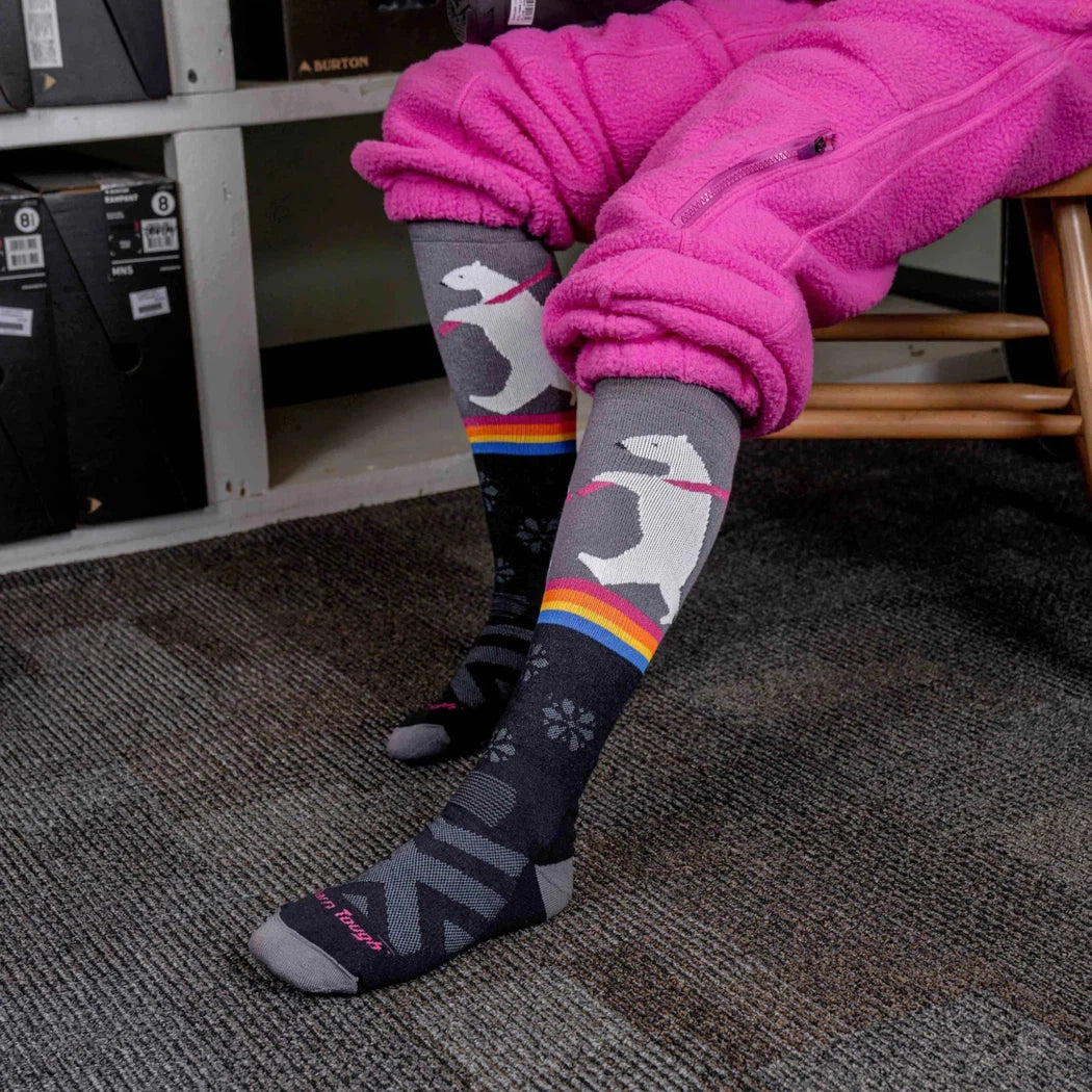 Darn Tough Women's Thermolite Due North Over-the-Calf Midweight Ski & Snowboard Sock-Accessories - Socks - Women's-Appalachian Outfitters