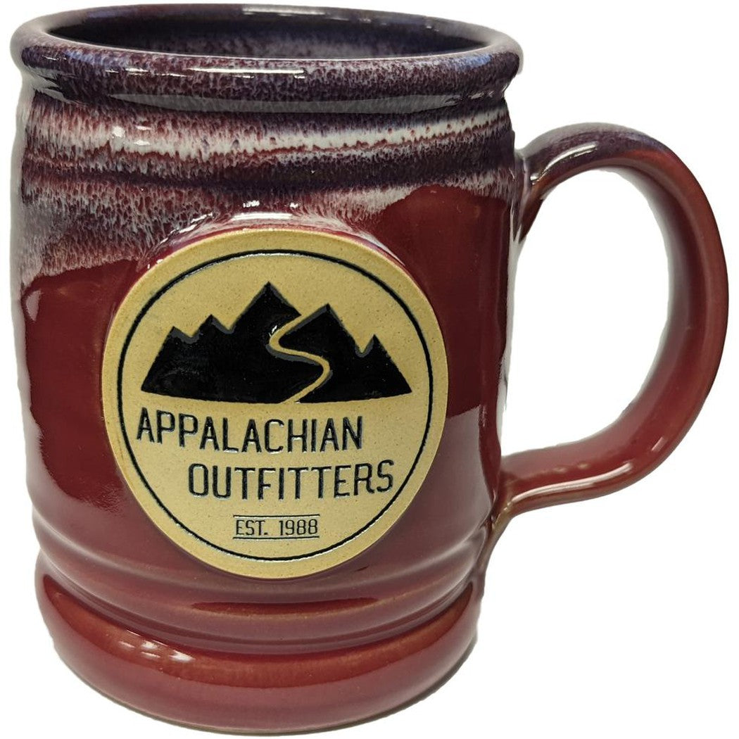 Deneen Pottery Appalachian Outfitters Mug-Camping - Hydration - Mugs-Cranberry-Appalachian Outfitters