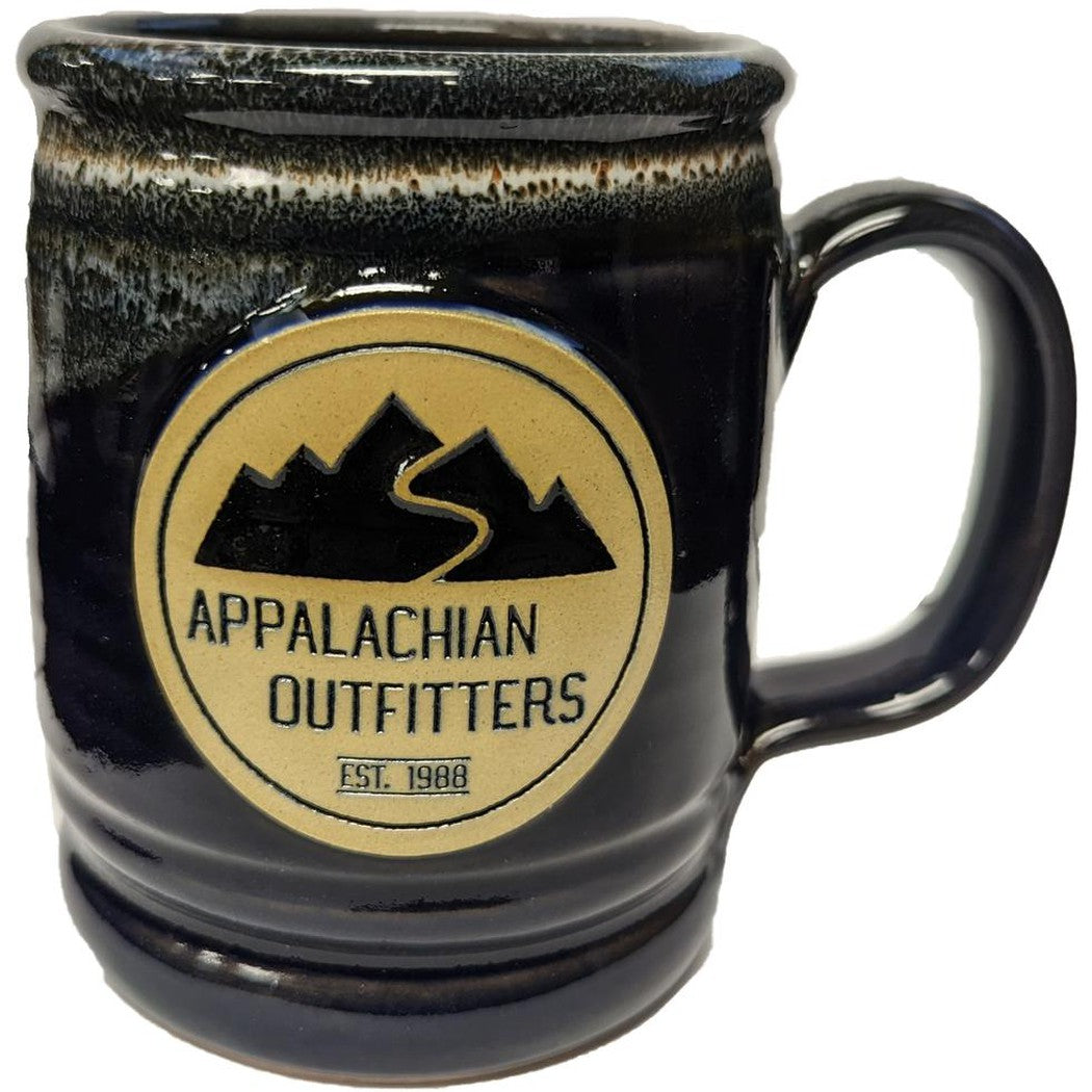 Deneen Pottery Appalachian Outfitters Mug-Camping - Hydration - Mugs-Midnight-Appalachian Outfitters