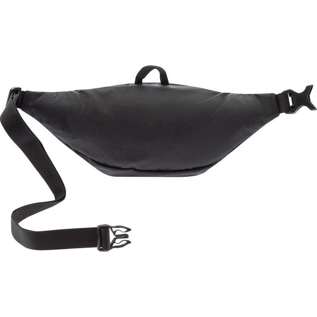 A black Deuter Belt I with an adjustable strap and buckle, photographed against a white background.