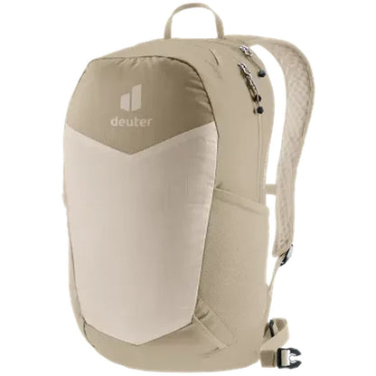 Back view of the Deuter Speed Lite 13 backpack in Atlantic Ink with padded shoulder straps and a top handle.