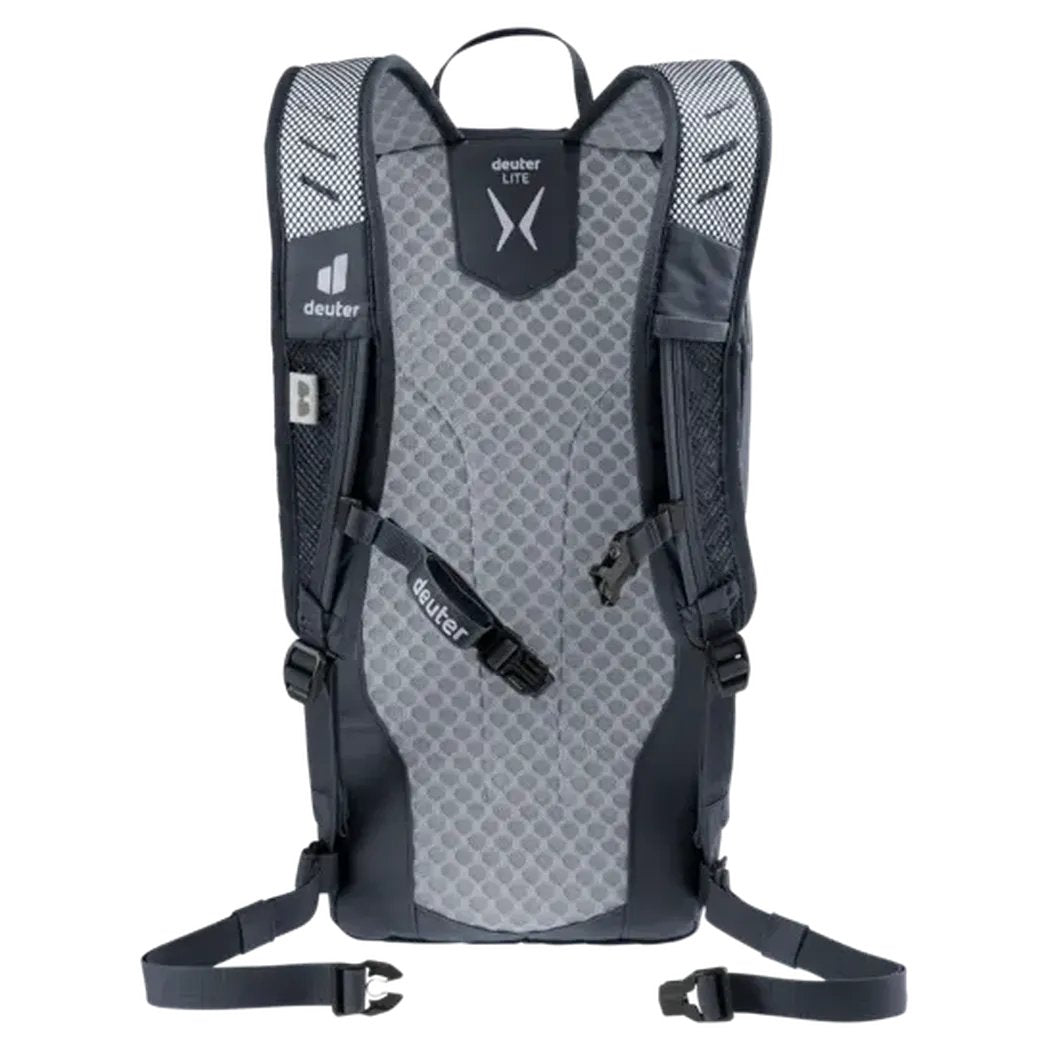 Back view of the Deuter Speed Lite 13 backpack in Atlantic Ink showing the padded back panel and shoulder straps against a white background.