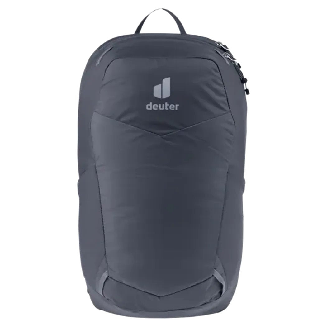 Back view of the Deuter Speed Lite 17 backpack in Black against a white background.