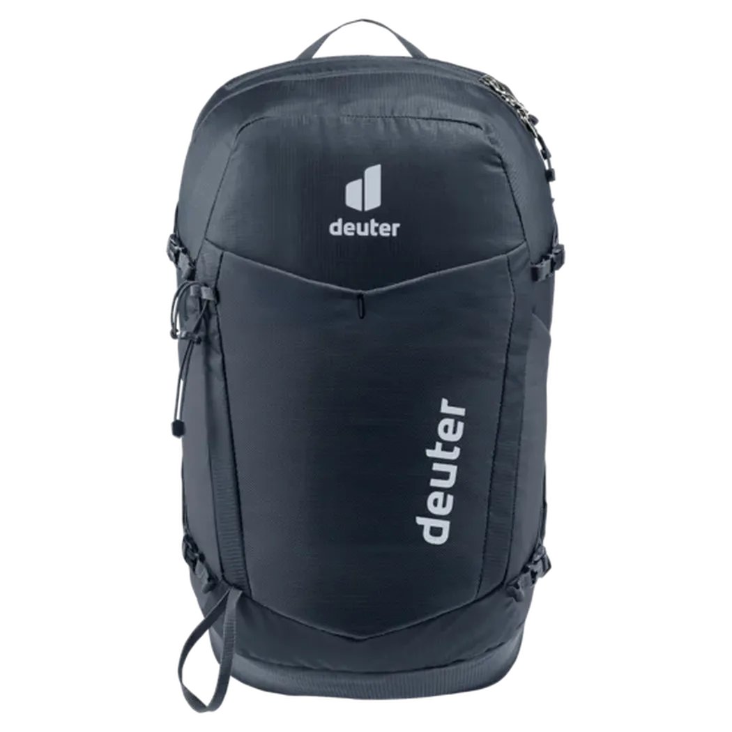 Back view of the Deuter Speed Lite Pro 17 SL - Hydro in Black showing the front pocket and Deuter logo against a white background.