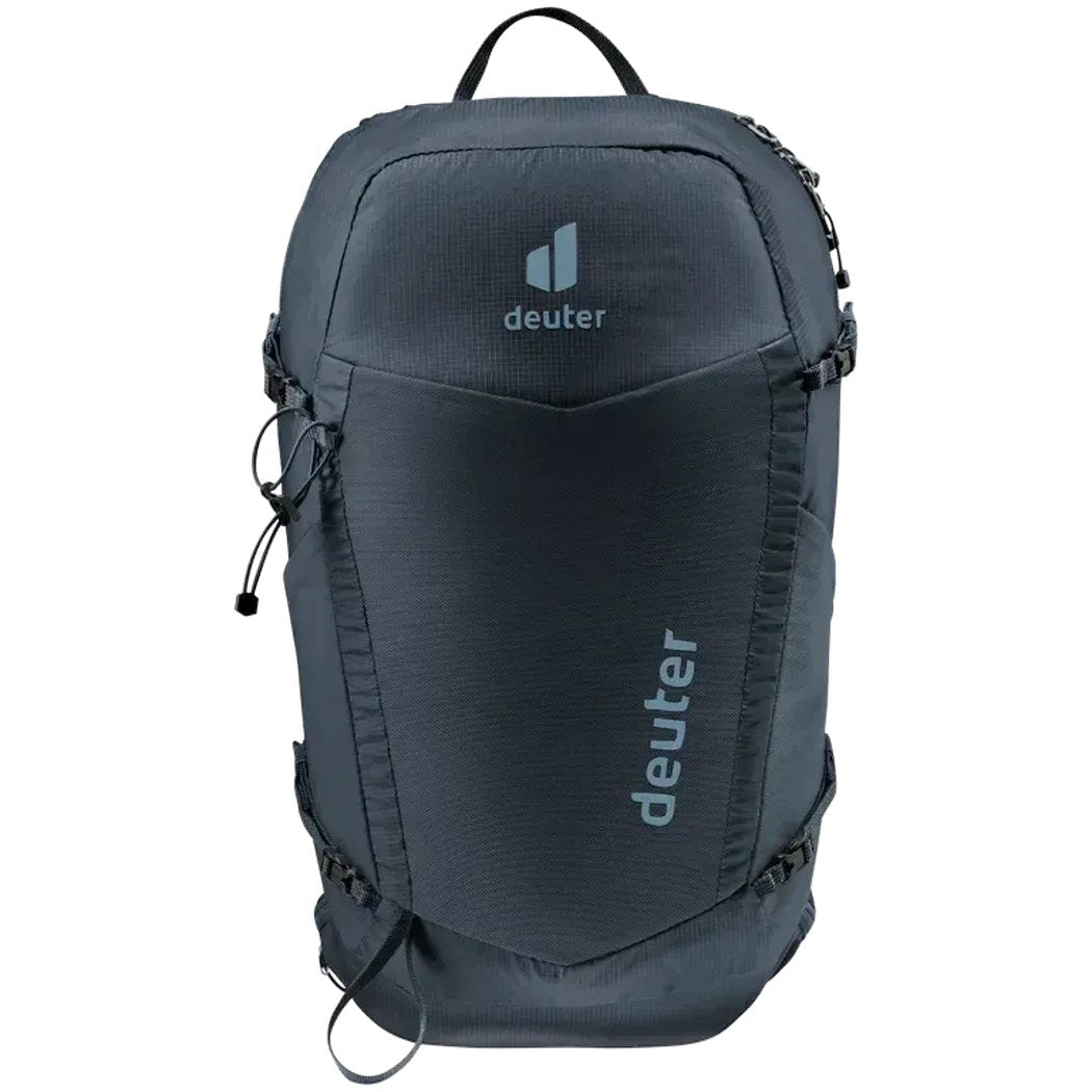 Back view of the Deuter Speed Lite Pro 19 backpack in Black with visible straps and the Deuter logo.