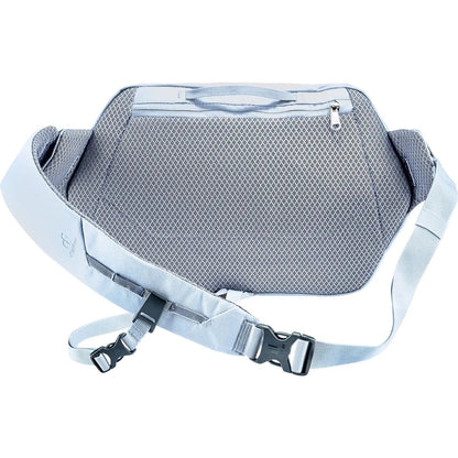 A front view of the Deuter Stroof 5 in Black showing the mesh front panel and adjustable strap against a white background.
