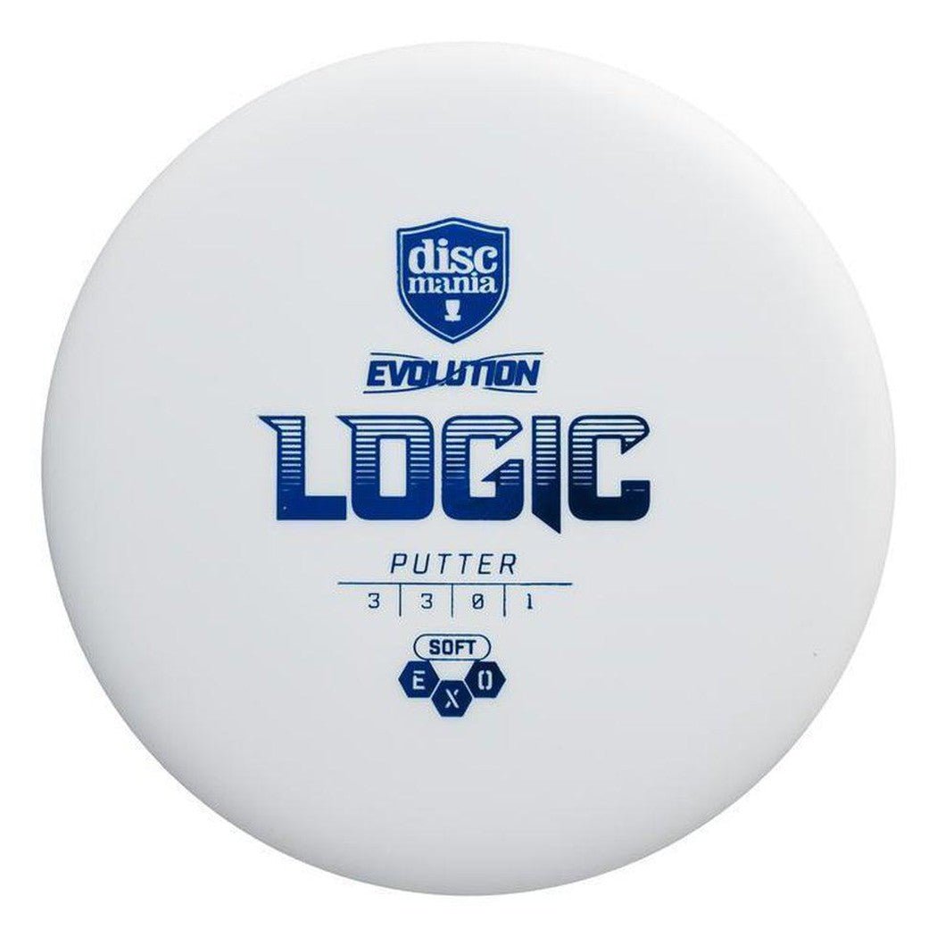 Discmania Soft Exo Logic-Disc Golf - Discs - Putt and Approach-173-176g-White-Appalachian Outfitters