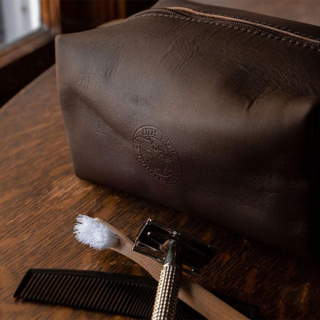 Duluth Pack Leather Travel Bag Medium-Accessories - Bags-Appalachian Outfitters
