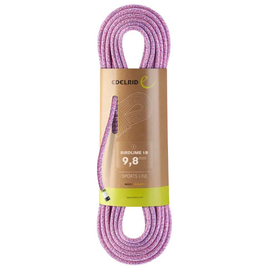 Edelrid Birdlime 1R 9.8mm, 70m-Climbing - Ropes - Dynamic-Pink/Royal-Appalachian Outfitters