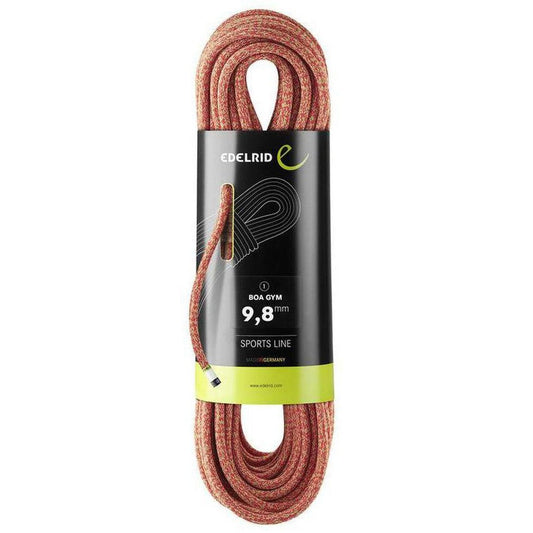Edelrid Boa Gym 9.8mm-Climbing - Ropes - Dynamic-Red/Green-40m-Appalachian Outfitters