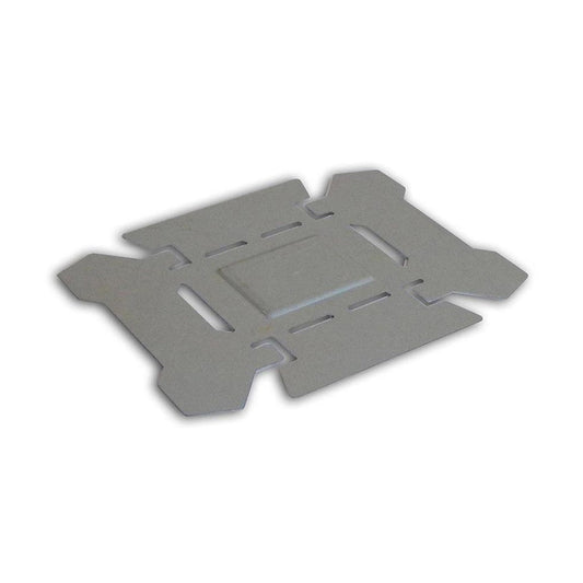 A top-down view of the Esbit Emergency Stove + 3pc with a charcoal/graphite finish, showing its compact design and multiple components against a white background.