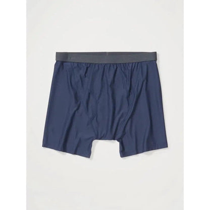 Back view of the Exofficio Men's Give-N-Go 2.0 Boxer Brief in Black against a white background.