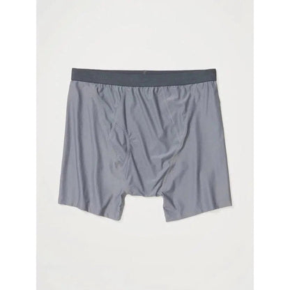 A front view of the Exofficio Men's Give-N-Go 2.0 Boxer Brief in Black against a plain white background.