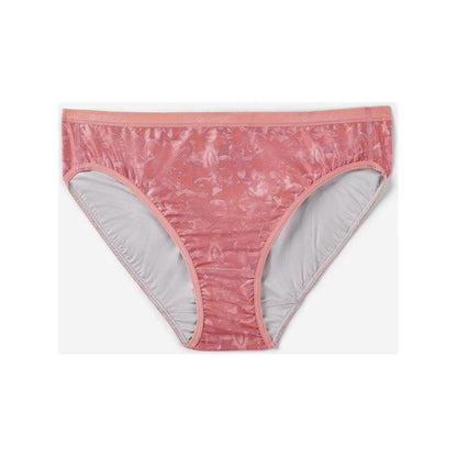 A front view of the Exofficio Women's Give-N-Go 2.0 Bikini Brief in Bellini Mosaic with a white background.