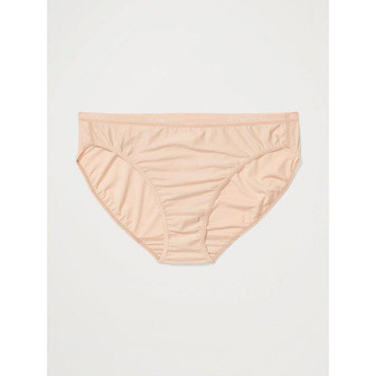 A front view of the Exofficio Women's Give-N-Go 2.0 Bikini Brief in Bellini Mosaic against a plain white background.