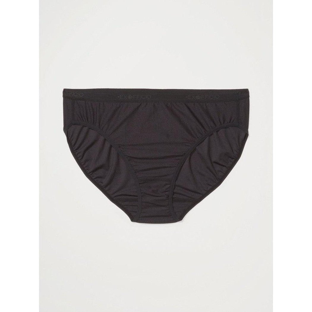 A front view of the Exofficio Women's Give-N-Go 2.0 Bikini Brief in Bellini Mosaic against a plain white background.