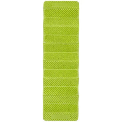 A front view of the Exped Flex 1.5R sleeping pad in Lichen M showing its textured surface against a white background.