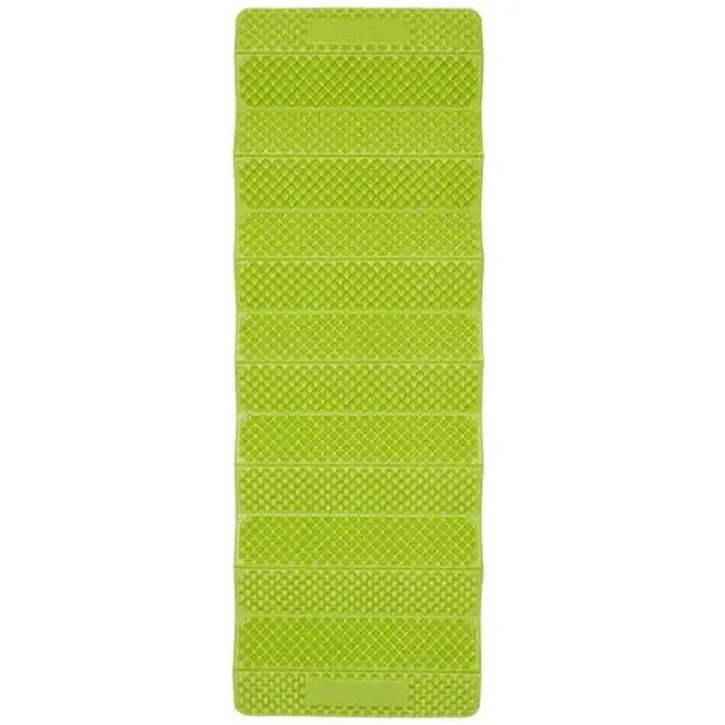 A green Exped Flex 1.5R sleeping pad with textured sections is shown against a white background.
