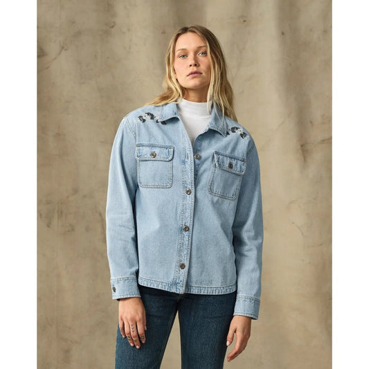 Filson Womens Denim Shirt-Women's - Clothing - Jackets & Vests-Appalachian Outfitters