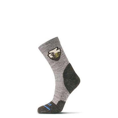 FITS Light Hiker Mini Crew-Accessories - Socks - Unisex-Brown-S-Appalachian Outfitters