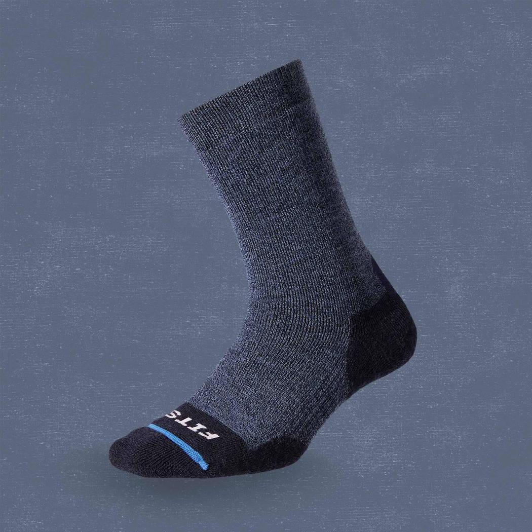 FITS Medium Hiker Crew-Accessories - Socks - Unisex-Navy-S-Appalachian Outfitters