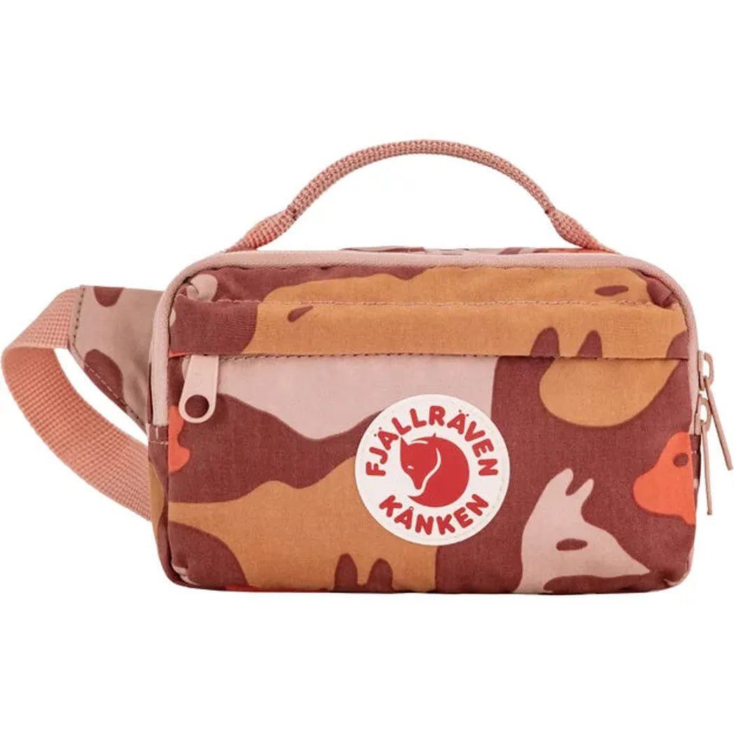 Fjallraven Kanken Graphics Hip Pack-Accessories - Bags-Chalk Rose-Hidden Animals-Appalachian Outfitters