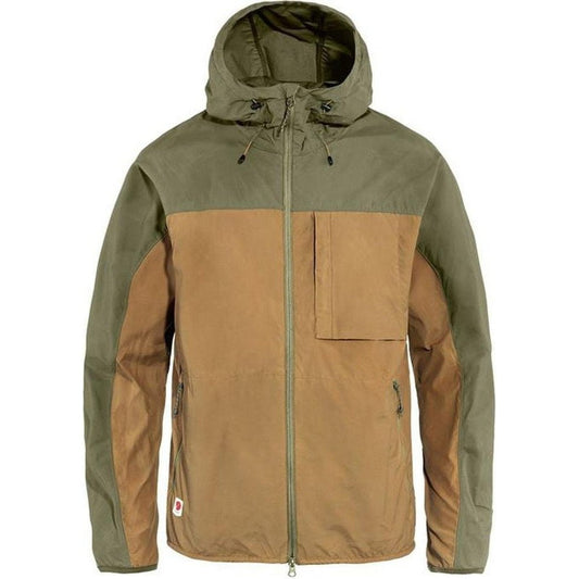 Fjallraven Men's High Coast Wind Jacket-Men's - Clothing - Jackets & Vests-Buckwheat Brown-Green-M-Appalachian Outfitters