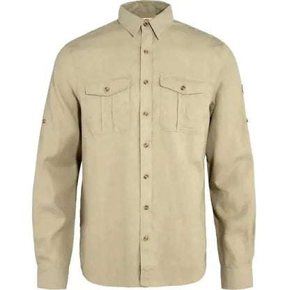 Fjallraven Men's Övik  Travel Long Sleeve Shirt-Men's - Clothing - Tops-Sand Stone-M-Appalachian Outfitters