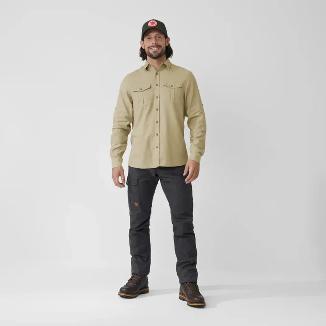 Fjallraven Men's Övik  Travel Long Sleeve Shirt-Men's - Clothing - Tops-Appalachian Outfitters
