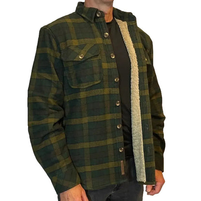 Flyshacker Men's Camp Trail Sherpa Shirt-Men's - Clothing - Tops-Pine-M-Appalachian Outfitters