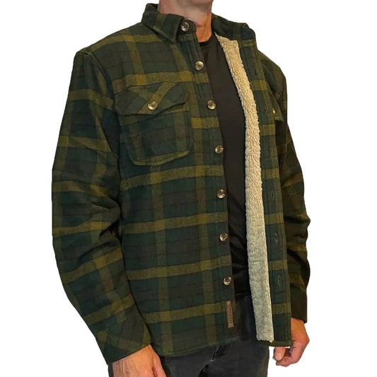 Flyshacker Men's Camp Trail Sherpa Shirt-Men's - Clothing - Tops-Pine-M-Appalachian Outfitters