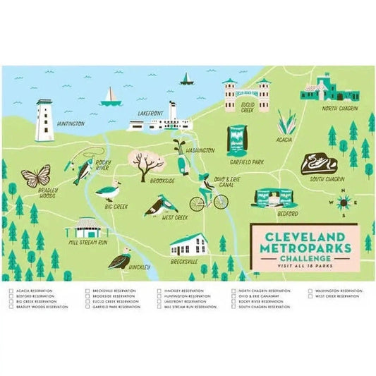 Free Period Press Cleveland Metroparks Challenge Map-Books - Maps-Appalachian Outfitters